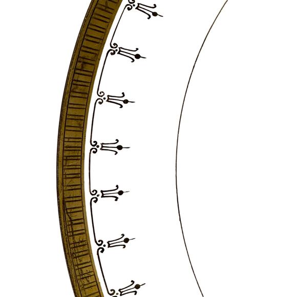 Antique Limoges Mid-1800's Porcelain Plates Elegant Gilded Design-Stunning Set 6 - Picture 3 of 12